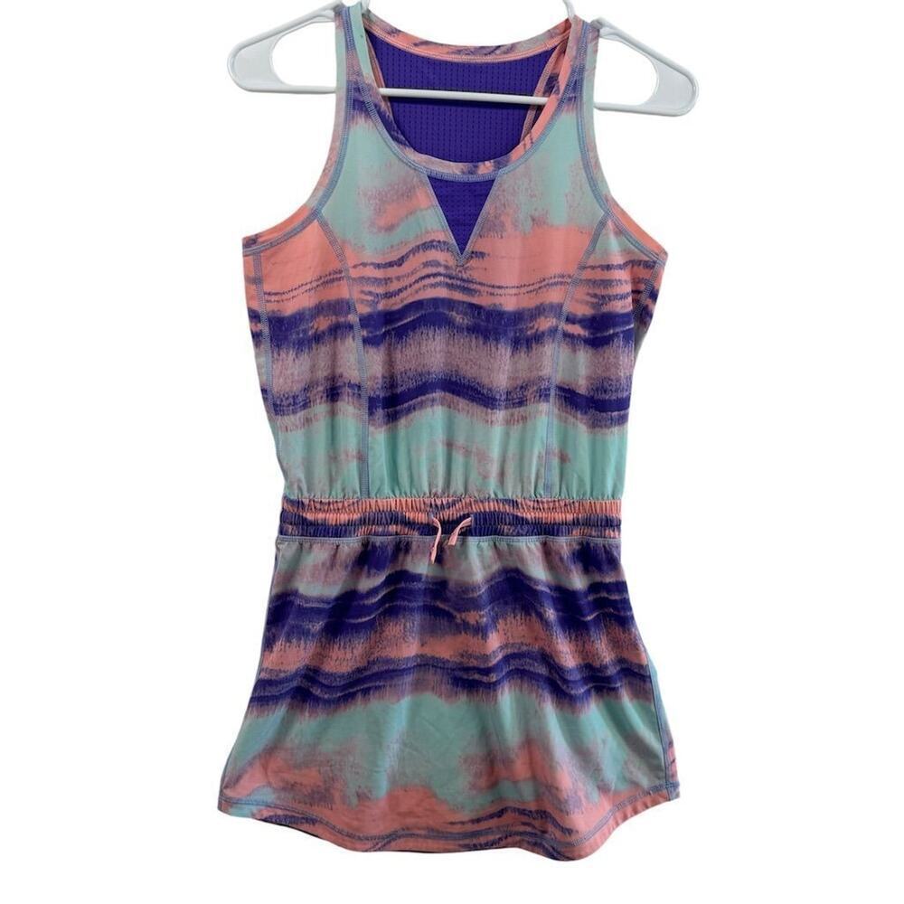 Ivivva Girls Sleeveless Colorblock Dress 12 Casual Athleisure READ‎ Lululemon
